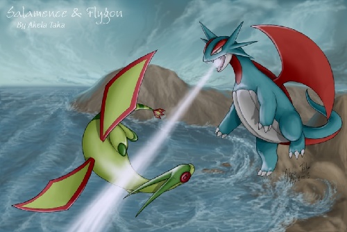 Suicune Wolf: Salamence a Flygon